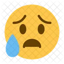 Sad Relieved Tear Icon