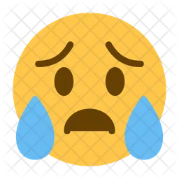 Sad Relieved Face Emoji Icon With Tears Emoji Icon