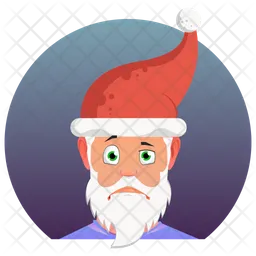 Sad Santa Emoji Icon