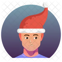 Sad Santa Emoji Icon