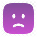 Sad Square Sad Face Icon