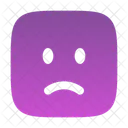 Sad Square Sad Face Icon