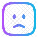 Sad Square Icon