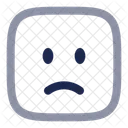 Sad Square  Icon