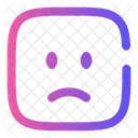 Sad Square Sad Face Icon