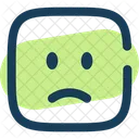 Sad Square Icon