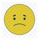 Sad Yellow Sadness Disappointment Icon