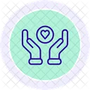 Sadaqah Charity Line Icon Icon