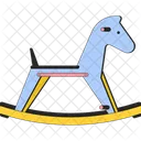 Saddle rocking horse wooden  Icon