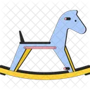 Saddle rocking horse wooden  Icon
