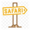 Safari Direction Board  Icon