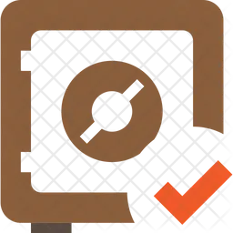 Safe Bank Tick  Icon