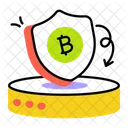 Safe Bitcoin Bitcoin Protection Bitcoin Security Icon