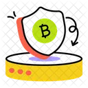 Safe Bitcoin Bitcoin Protection Bitcoin Security Icône