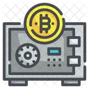 Safe Box Security Locker Cryptocurrency Digital Currency Icon