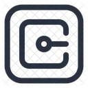 Safe Box Finance Outline Icon