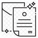 文書、紙、資産 アイコン