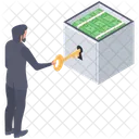 Deposit Opening Bank Vault Safe Opening Icon