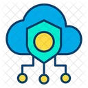Safe Cloud Secure Cloud Secure Data Icon