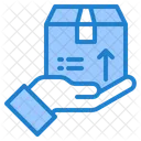 Safe Delivery Hand Hand Shipping Icon