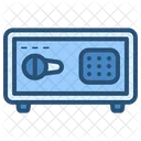 Blue Safe Deposit Box Safe Box Icon