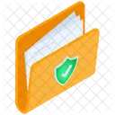 Safe Documents And Folder Isometric Icon Icon