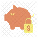 Msafe Lock Money Safe Dollar Savings Secure Savings Icon