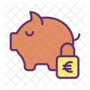 Msafe Lock Money Safe Euro Savings Secure Savings Icon