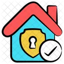 Safe Home Home Security Protection Icon