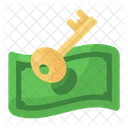 Cash Key Cash Access Secure Money Icon