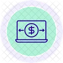 Safe Money Transfer Black Outline Icon Icon