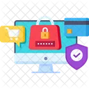 Cyber Crimes Cyber Security Safe Online Icon