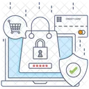 Secure Ecommerce Safe Online Shopping Buy Online Icon