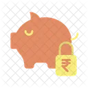 Msafe Lock Money Safe Rupee Savings Secure Savings Icon