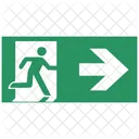 Safety Arrow Exit Icon