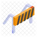 Safety Barrier Construction Icon