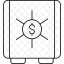 안전 금고 아이콘 아이콘
