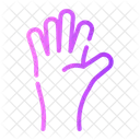 Safety Gloves Latex Protection Icon