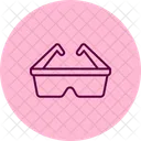 Goggles Safety Laboratory Icon