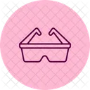 Goggles Safety Laboratory Icon