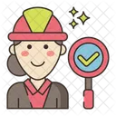 Safety Inspector Professions Professional Icon