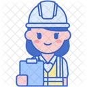 Safety Inspector Female  Icon