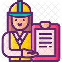Safety Inspector Female  Icon