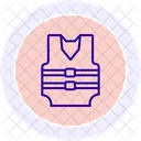 Safety Jacket Line Icon Icon