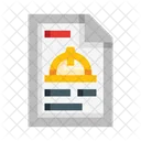 Safety Note Document Construction Icon