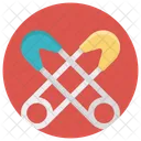 Safety Pin Brooch Icon