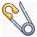 Safety Pin Security Diaper Pin Icon