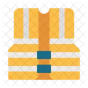 Safety Vest Construction And Tools Lifejacket Icon