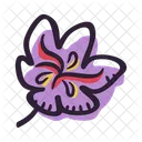 Saffron Flower Plant Icon