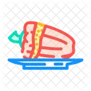Saganaki Griego Cocina Icono